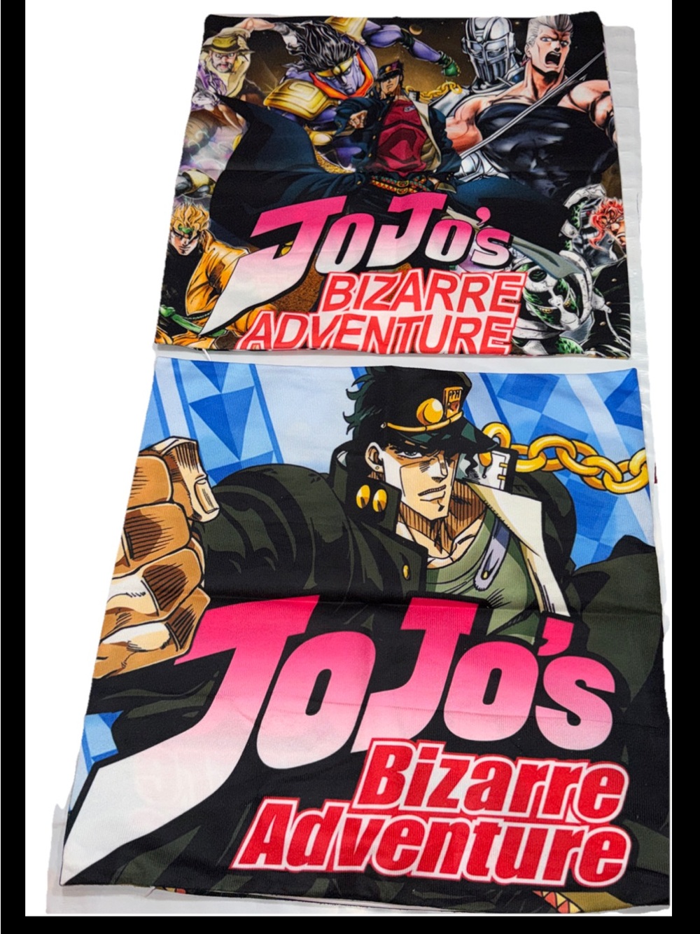JoJo’s Pillow Case SET of 2, Anime character Animation 17”x17.5” Square NEW Fun!